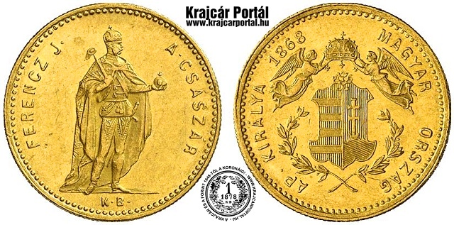 1868-as 1 dukát KB (Körmöcbánya) - (1868 1 dukát)