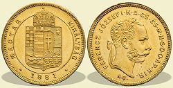 1881-es 1 dukát KB (Körmöcbánya) - (1881 1 dukát)