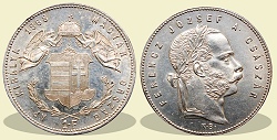 1868-as 1 forint KB (Körmöcbánya) - (1868 1 forint)