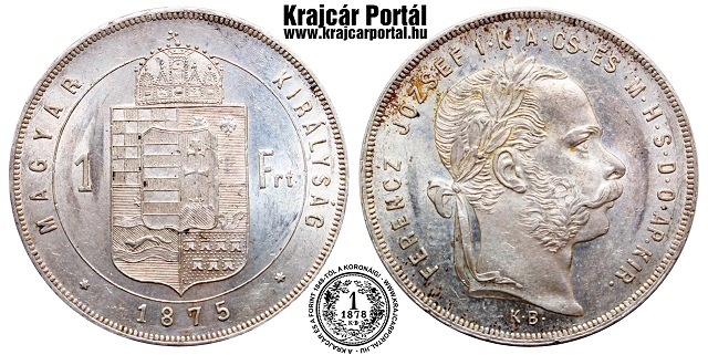 1875-s 1 forint KB (Krmcbnya) - (1875 1 forint)