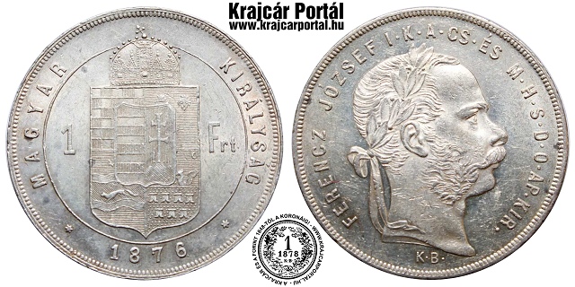 1876-os 1 forint KB (Krmcbnya) - (1876 1 forint)