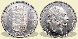 1880-es 1 forint KB (Körmöcbánya) - (1880 1 forint)