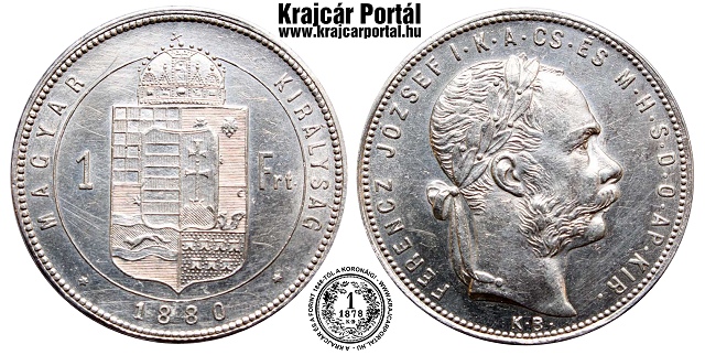 1880-as 1 forint - (1880 1 forint)