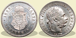 1883-as 1 forint KB (Körmöcbánya) - (1883 1 forint)