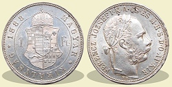 1888-as 1 forint KB (Körmöcbánya) - (1888 1 forint)