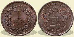 1868-as 1 krajczár - (1868 1 krajczar)