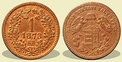 1873-as 1 krajczár - (1873 1 krajczar)