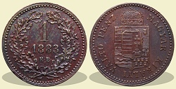 1883-as 1 krajczár - (1883 1 krajczar)