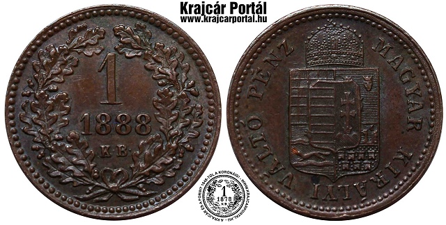 1888-as 1 krajczár - (1888 1 krajczar)