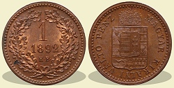 1892-es 1 krajczár - (1892 1 krajczar)