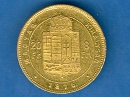 1876-os 8 forint / 20 frank - (1876 8 forint / 20 frank)