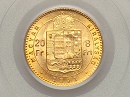 1891-es 8 forint / 20 frank - (1891 8 forint / 20 frank)