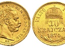Arany próbaveret 1874-es 10 krajcár - (1874 10 krajczrar)