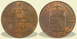 1848-as 1 krajcár - (1848 1 krajczar)
