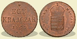 1849-es 1 krajcár - (1849 1 krajczar)