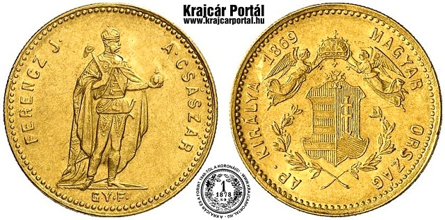1869-es 1 dukát GYF (Gyulafehérvár) - (1869 1 dukát)