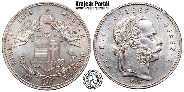 1868-as 1 forint GYF (Gyulafehérvár) - (1868 1 forint)
