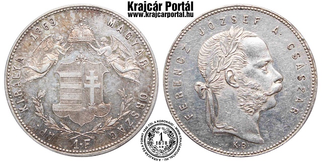1869-es 1 forint KB (Krmcbnya) - (1869 1 forint)
