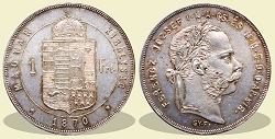 1870-es 1 forint GYF (Gyulafehrvr) - (1870 1 forint)