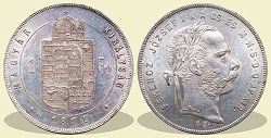 1871-es 1 forint KB (Krmcbnya) - (1871 1 forint)