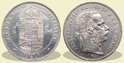 1874-es 1 forint KB (Krmcbnya) - (1874 1 forint)