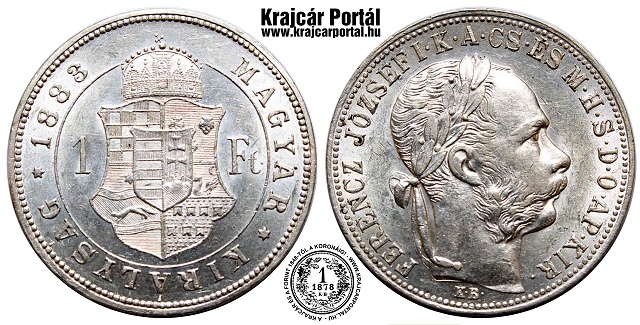 1883-as 1 forint - (1883 1 forint)