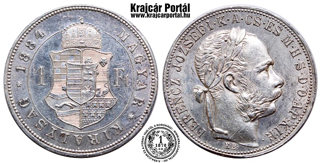 1884-es 1 forint - (1884 1 forint)