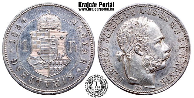 1884-es 1 forint - (1884 1 forint)