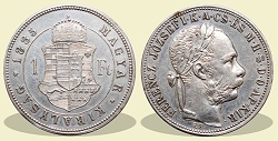 1885-s 1 forint KB (Krmcbnya) - (1885 1 forint)
