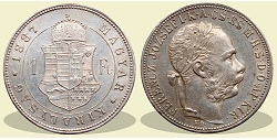 1887-es 1 forint KB (Krmcbnya) - (1887 1 forint)