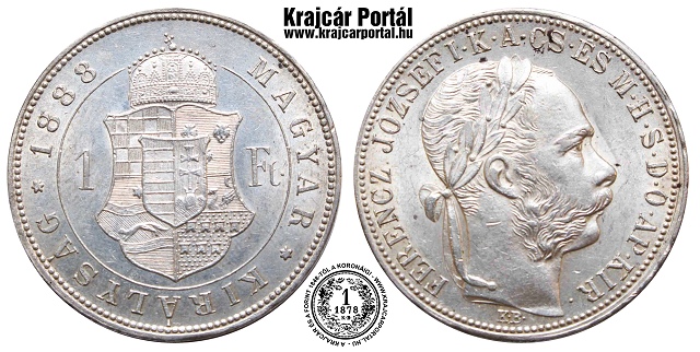 1888-as 1 forint - (1888 1 forint)