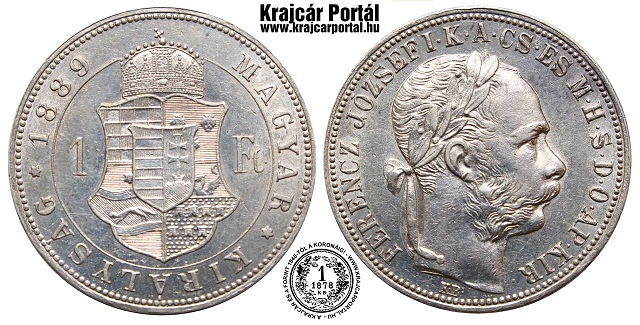 1889-es 1 forint - (1889 1 forint)