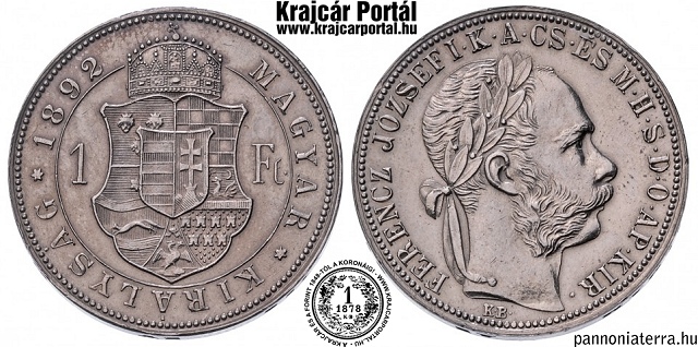 1892-es 1 forint - (1892 1 forint)