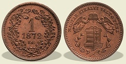 1872-es 1 krajczr - (1872 1 krajczar)