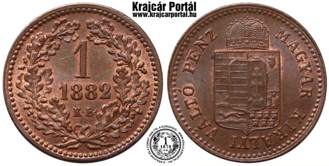 1882-es 1 krajczr - (1882 1 krajczar)