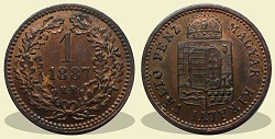 1887-es 1 krajczr - (1887 1 krajczar)