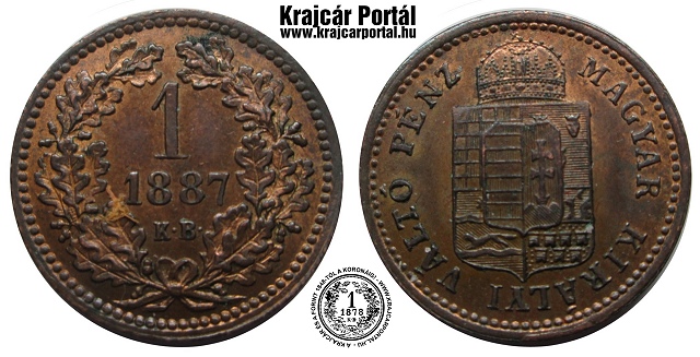 1887-es 1 krajczr - (1887 1 krajczar)