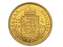 1890-es 4 forint / 10 frank - (1890 4 forint / 10 frank)