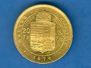 1874-es 8 forint / 20 frank - (1872 8 forint / 20 frank)