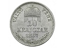 Ezst "B" verdejel prbaveret 1867-es 10 krajcr - (1867 10 krajczrar)