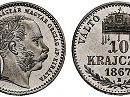 Ezst "B" verdejel prbaveret 1867-es 10 krajcr - (1867 10 krajczrar)