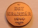 Verdehibs anyagtbbletes tmtt 8-as 1848-as 1 krajcr - (1848 1 krajczar)