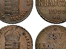 Vert vltozat Cmer cscske az I betnl 1849-es 1 krajcr - (1849 1 krajczar)