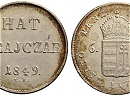 Vert vltozatos 1849-es 6 krajcr - (1849 6 krajczar)